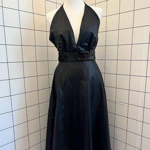 Vintage 90s Betsey Johnson Goth Punk High Low Party Dress